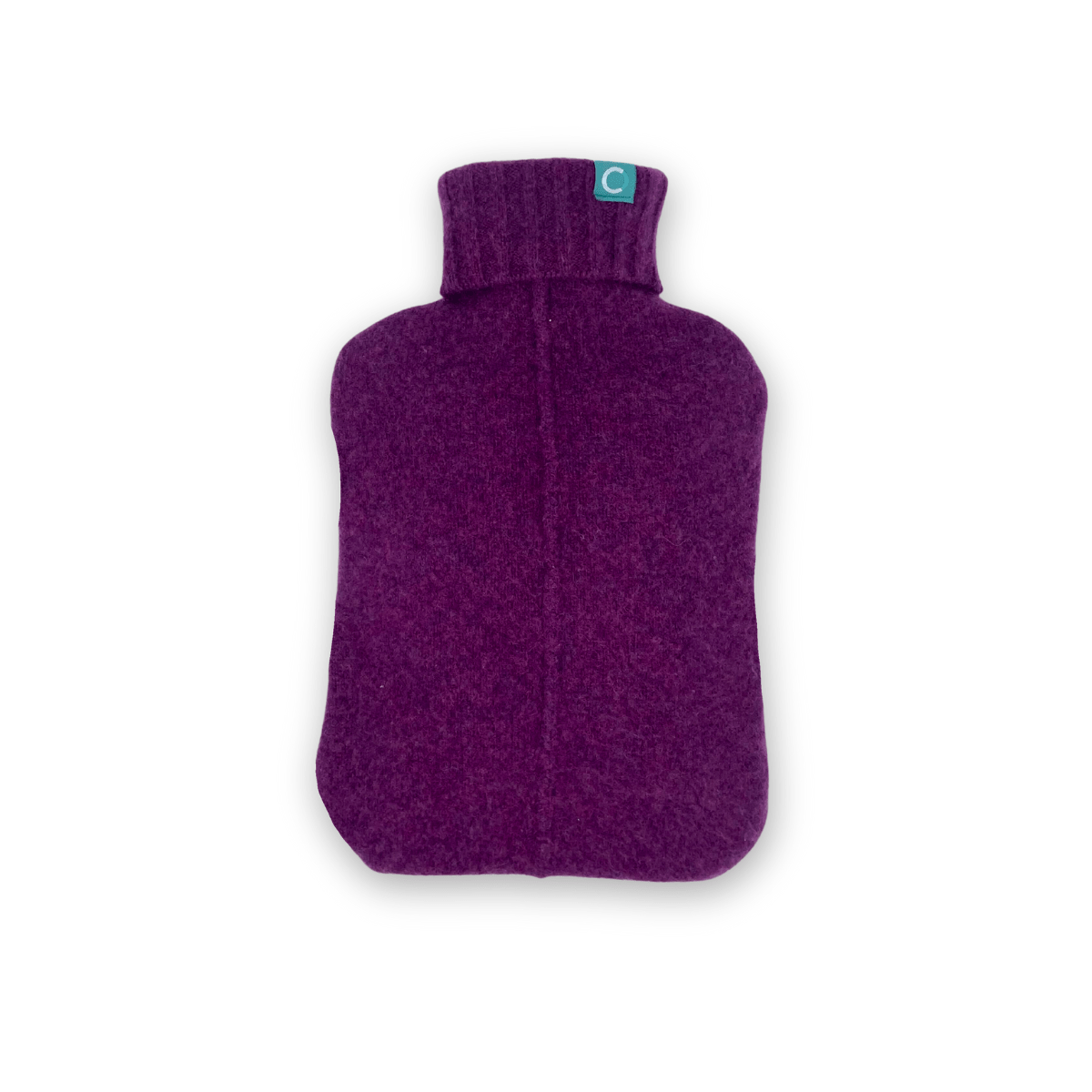 Recycled Cashmere Hot - water Bottle Cover - Deep Purple - Cashmere Circle